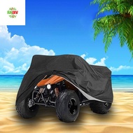 RADIV ATV Cover, Heavy Duty Waterproof 4 Wheeler Quad Bike Storage Cover, Durable Windproof Black Al