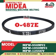 MFW-950MV2 / MFW-1050MV2 / MFW-1255CV O-487E COMPATIBLE MIDEA WASHING MACHINE BELTING GEARBOX BELTIN