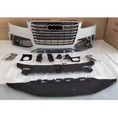 Car bumpers body kits W12 RS8 look for Audi A8 D4 D4.5 2011-2018 year facelift to new W12 RS8 model 
