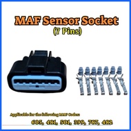 ∇ ♟ ۞ MAF Sensor Socket 7 Pins for Lancer Pizza GLXi Gen. 3 4G92, Adventure Gas MAF Code 605 481 48