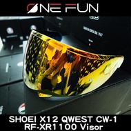 Helmet Visor For SHOEI CW-1 X-12 RF-1100 XR-1100 Qwest X-Spirit 2 CW1 X12 Lens Case Full Face Mask Glasses Shield