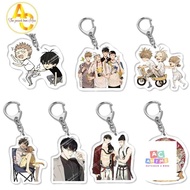 Acrylic Figure Chinese BL Comic Black Orange Keychain