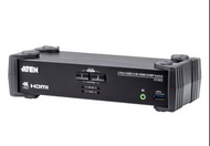 Aten 2埠USB 3.0 4K HDMI KVMP™ 多電腦切換器 (具備音訊混音模式)  CS1822