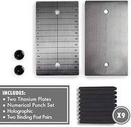 ColdTi® Titanium แผ่นไทเทเนียม เก็บ Bitcoin Seed Phrase for TREZOR Ledger Hardware Wallet Cryptoste