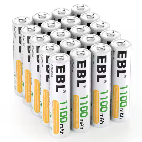 EBL AAA 1.2V Rechargeable Batteries 1100mAh Ni-MH Battery High Performance For Toys Remote Control M