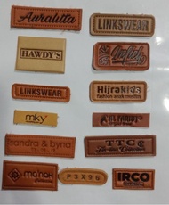 SANSAN LABEL Label hijab murah label Kulit imitasi 25000 dapat 1000 pcs