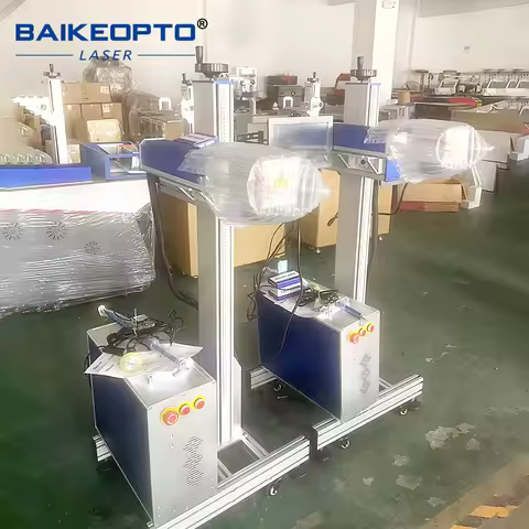 Cost-effective New Printer 20W Laser Marking PE PVC HDPE PPR PVC-U Pipes Flying Fiber Laser Marking 