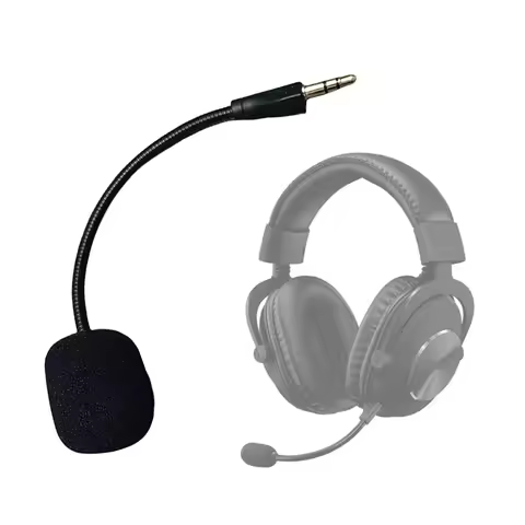 Replacement 3.5mm Microphone E-Sports Game Headset Mic Bendable Game Mic MIC Boom for Logitech G PRO
