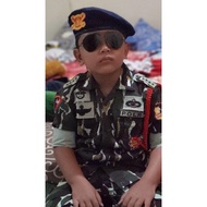 Baju brimob Loreng anak Kostum Brimob loreng untuk anak Baju profesi