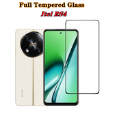 For Itel RS 4 Full  Tempered Glass itel Rs4 screen protector Glass