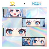 Kanaeru Kobo Hologram Slap Sticker, Kanaeru Kobo Hologram Sticker, Vtuber Sticker