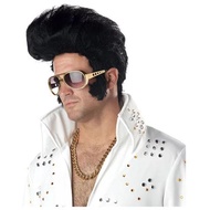 ✅Boys wig party skits head convention stage men elvis Presley funny wig Boys wig party Performance S