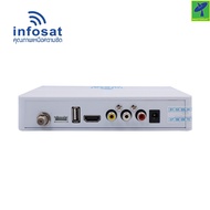 INFOSAT HD-X168 กล่องทีวีดาวเทียมระบบไฮบริด ใช้ได้ทั้งระบบดาวเทียม และ ไวไฟ โดยไม่ต้องติด จานดาวเทีย