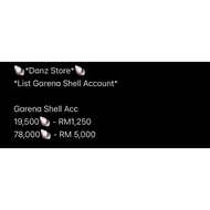 Garena Shell Account
