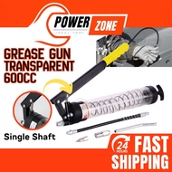 Grease Pump / Grease Gun / Pam Gris - Transparent Single Shaft (600cc)