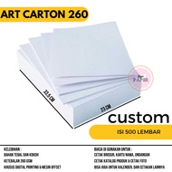 Art Carton 260 gsm 23cm x 33.5cm contains 500 sheets 260 gsm Art Carton Paper/ 260 gsm Art Carton/