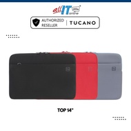 Tucano Top Sleeve for Laptop 14 inch (Black/Red/Purple)