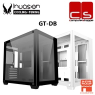 Invasion GT-DB M-ATX Mid-Tower Gaming Case with ARGB Fan - Black/White (AURORA FAN)