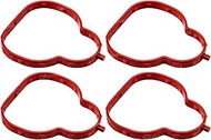 GAKULO 4Pcs Intake Manifold Gasket Red ZJ0113111 13191600, for Mazda, 2 De Dh 3 Zj Ve Zy De Zy Ve Zj