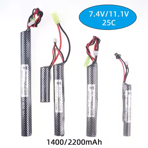 Lipo Battery for Water Gun Airsoft 11.1V 3S 2200mAh 25C Water Gun Lipo Battery BB Air Pistol Electri
