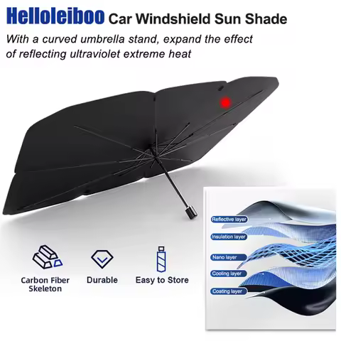 Car Windshield Sun Shade Blocks, UV Ray Reflector Umbrella, For Chery Jaecoo7 J8 2023 2024 2025 Car 