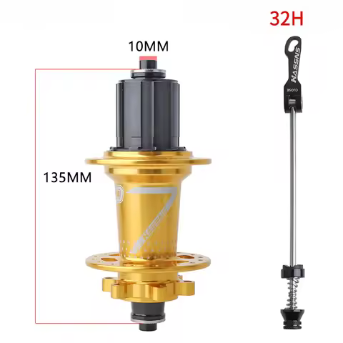 HASSNS Pro 7 Rear Hub 36H 32H Bearing Freehub for MTB Mountain Bike 7-12 Speed 6 Pawl Four-Plane Noi