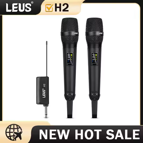 LEUS H2 UHF SKM9000 Wireless Microphone for Recording Studios Karaoke Stage Speeches Wedding Perform