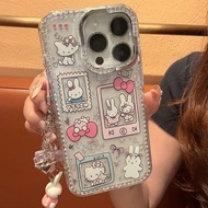 Shiny Bunny Girly Cases Suitable for iPhone 11 12promax 12 13 14 15 pro max Case back Cover 14promax