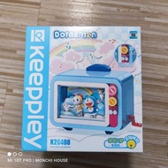 [現貨］全新 多啦a夢 電視機 積木玩具