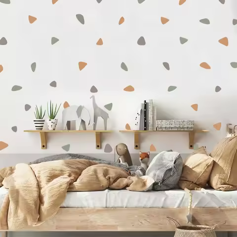 Triangles Baby Girl Room Wall Sticker For Kids Room Baby Boy Room Decor Kids Bedroom Home Decor Chil