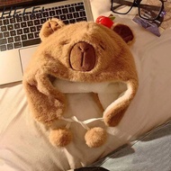 HEFEI Cute Capybara Hat, Warm Cartoon Animal beanie Hat