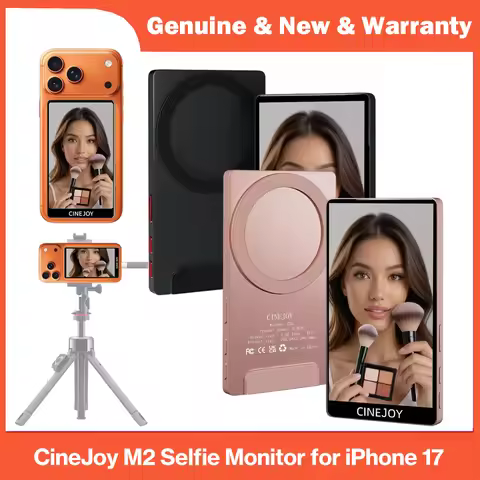 CineJoy M2 Selfie Monitor Screen No Latency 4K 120fps Camera Monitor for iPhone 17 16 15 with Mic Po