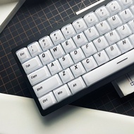 Womier Frosted Thick Crystal 132 Keys White CSA Profile Keycaps for Cherry Gateron MX Switches Mecha