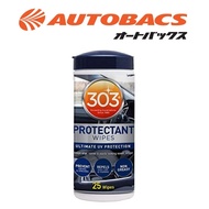 303 Automotive Protectant Wipe (7" x 8") 25 wipes by Autobacs