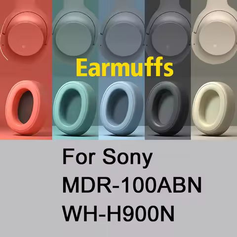 Earpads For Sony MDR-100ABN WH-H900N Headphone Replacement Ear Pad Cushion Cups Cover Earpads Earmuf