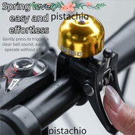 PISTACHIO Bicycle Electronic Horn, Aluminum Alloy Alarm Sound Cycling Handlebar Bell Ring, Warning F