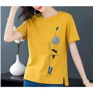 SA5502 -M to 4XL M'SIA Stok Sedia Fesyen Baju Wanita.Ready Stock Women Plain T-Shirt Women Top Femal