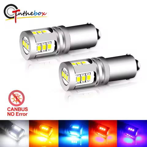 Gtinthebox Canbus H21W BAY9S BAX9S BA9S LED Bulbs For Car Reverse Light,Parking Light,License Plate 