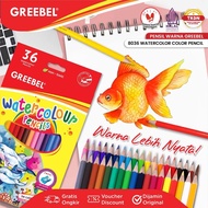 GREEBEL Bright Colored Pencils, Strong Material GREEBEL GREEBEL 8036 Hexagonal/ (36 Colors)