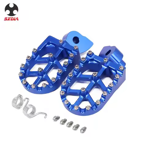 Motorcycle Blue CNC Foot Pegs Pedal For Yamaha YZ 65 YZ85 YZ125 YZ250FX 150X 250F 250X 426F 450F 450