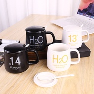 [Cozy Hub] Ceramic Cup Breakfast Cup 520 Couple Set Coffee Cup Water Cup Creative Office Mug