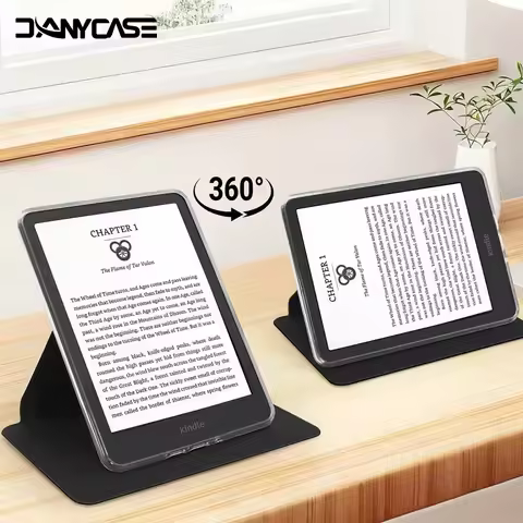 For Kindle Case SA568P Paperwhite 6 12th Gen Case 7 Inch 2024 360° Rotation Magnetic Detachable Stan