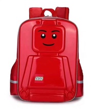 Lego กล่องดินสอกระเป๋านักเรียนสำหรับเด็กกระเป๋าเป้สะพายหลังกันน้ำผ้าใบสำหรับเด็กผู้หญิงแพ็คแฟชั่นขนา