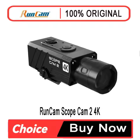 RunCam Scope Cam 2 4K Airsoft Camera Digital Zoom Custom Crosshairs IP64 Waterproof APP Control