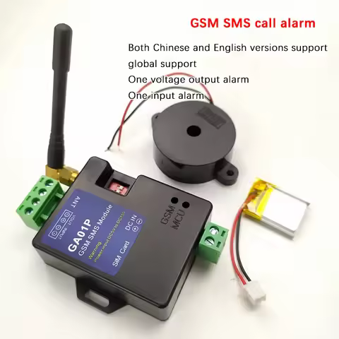 GA01P 2G Version Mini Intelligent Power-Off Alarm And One Channel Alarm Input GSM SMS Telephone Alar