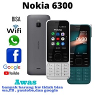 Unik NOKIA 6300 4G BISA WHATSAPP DAN WIFI BERGARANSI Diskon