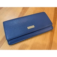 Furla Bifold Purse Blue (Used) 80% New