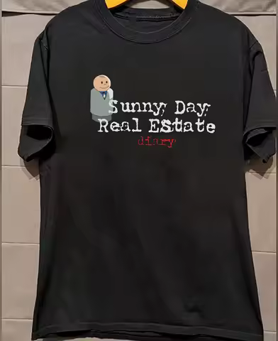 HOT! Sunny Day Real Estate Black Cotton SHirt FULL size S5XL DS681
