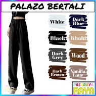 KGT Bamboo Slack Seluar Palazo Bertali Plus Size 3XL-7XL Perempuan Ladies Formal Slack Pants Seluar 
