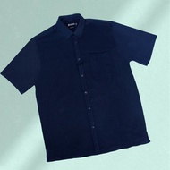 Platinum Men's Plus Size Stretchable Cotton + Microfiber Short Sleeve Shirt PM8303(Kemeja Lelaki Saiz Besar)